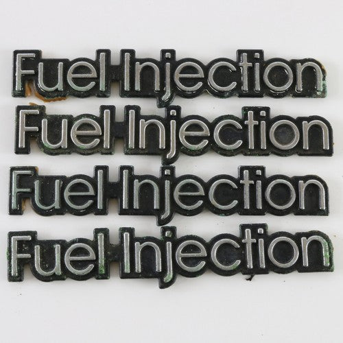 Lot Of 4 1980s Buick Fuel Injection Emblem Badge 4.25"