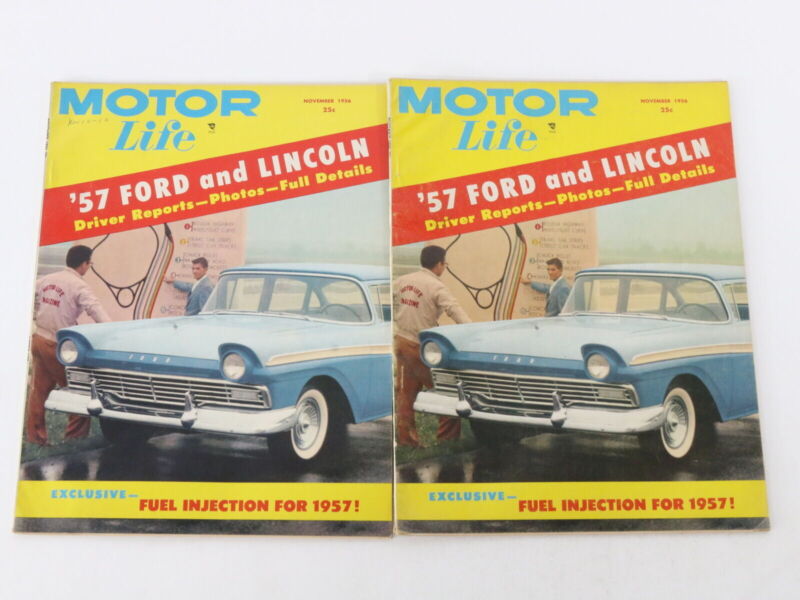 Lot Of 6 Motor Life Magazine Issues: October November December 1956 25c