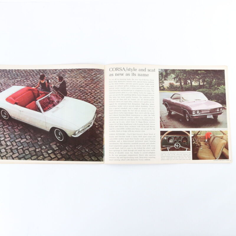 1965 Chevrolet Corvair Sales Brochure Catalog Monza 1964