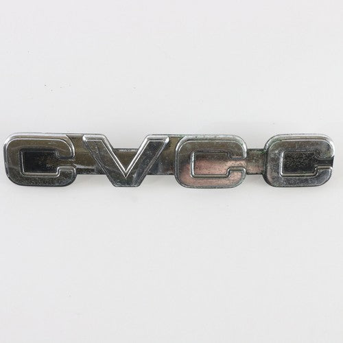  Honda CVCC Civic Silver Plastic Emblem Badge 5.75"