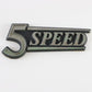  1970s 5 Speed Datsun 280z Silver Black Emblem Badge 4"