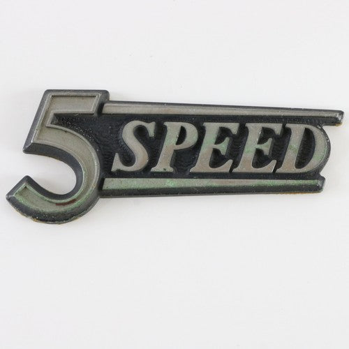  1970s 5 Speed Datsun 280z Silver Black Emblem Badge 4"
