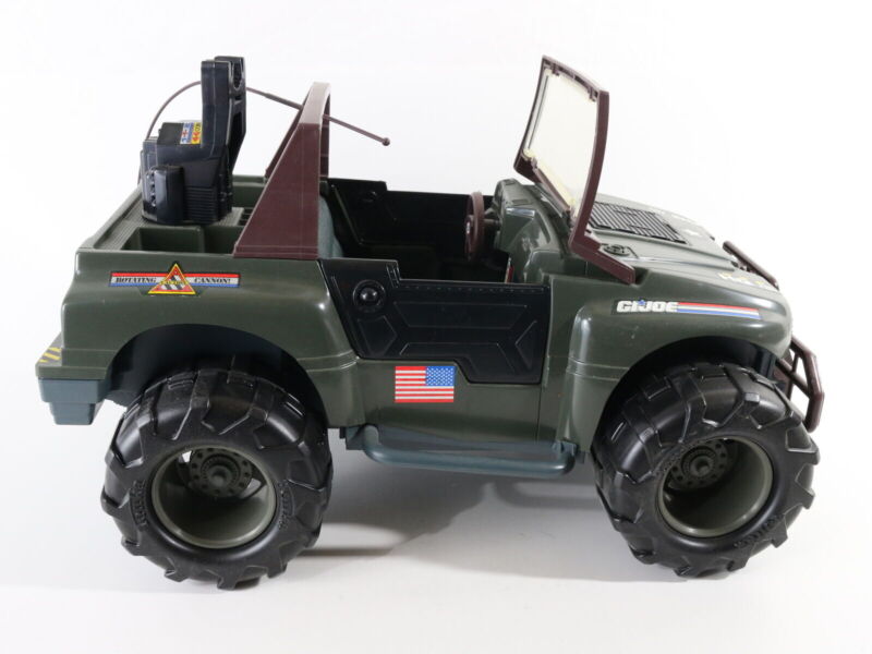 Rhino GPV Jeep Hq Gi Joe Hasbro Vintage Model Vehicle W/ Weapons & Accessories