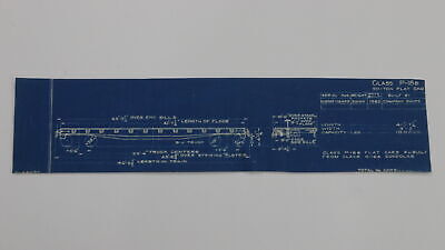 Gondola flat car blueprint P-18b 1925