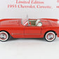 1955 Chevy Corvette Roadster Venetian Red Limited Danbury Mint 1:24 Diecast 396