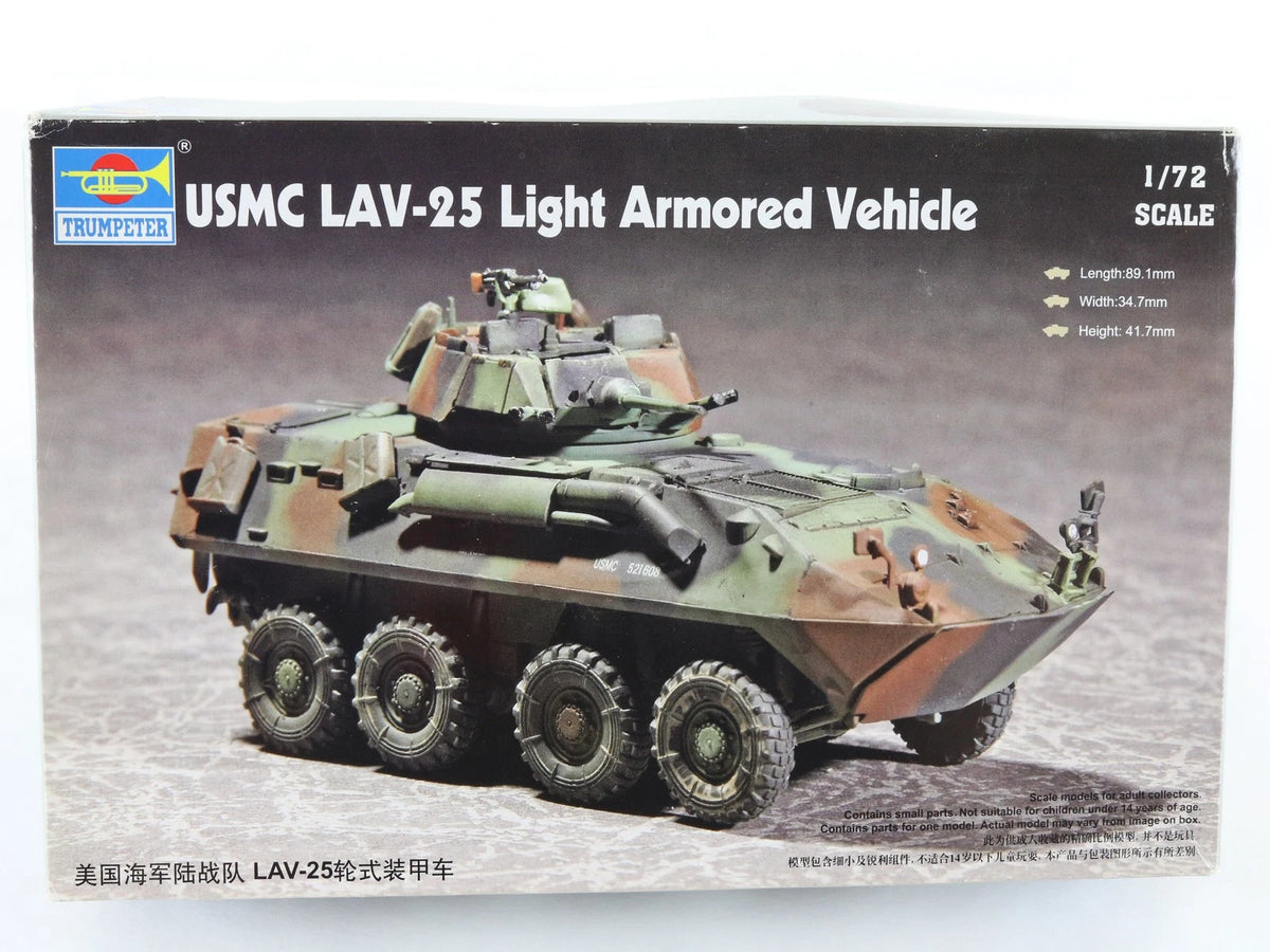LAV-25 Light Armored Vehicle USMC General Dynamics Trumpeter 1:72 07268 Kit