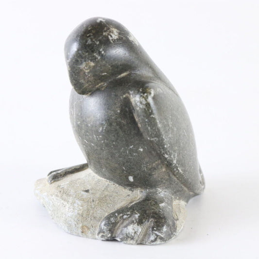 Canadian Eskimo Inuit Art Soapstone Bird Carving Figure 2.5” Canadian