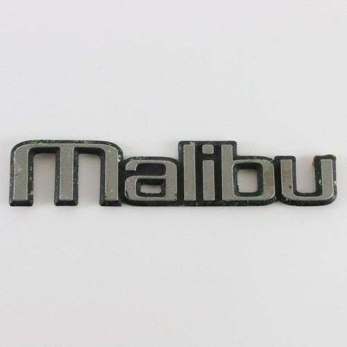  Chevy OEM Malibu Chrome & Black Automobile Emblem Badge 5.75"