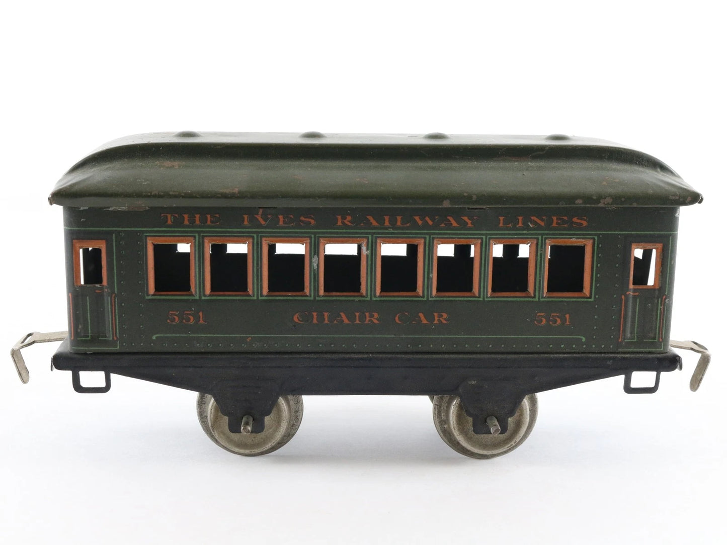 Ives Prewar O 551 Chair Car Tinplate Metal Passenger Train