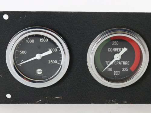 Usg & Stewart Warner Vintage Hot Rod Panel Oil & Convertor Temperature Gauges