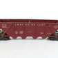 Lionel Postwar Lehigh Valley LV 643625 Plastic Quad Hopper Car O Maroon