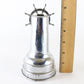 Vintage Ship Wheel Chrome Plate Mechanical Music Box & Table Top Lighter