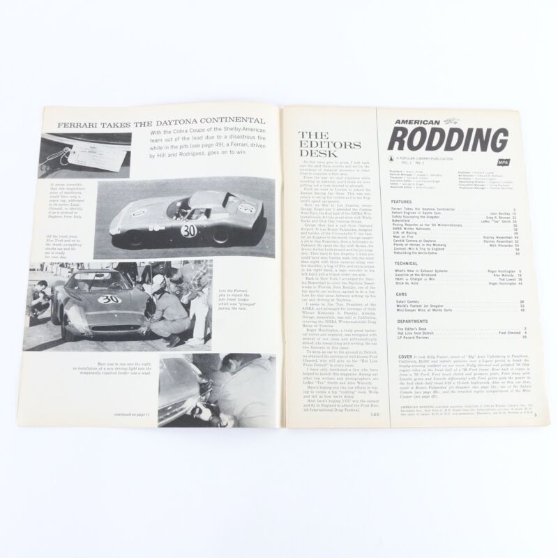 Lot Of 2 American Rodding September & December 1964 Vintage Car Magazines