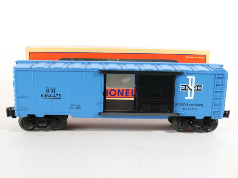 Lionel O 6-29211 Boston & Maine BM 6464-475 Blue & Black Boxcar