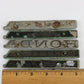 Lot Of 5 Honda Black & Silver Plastic Emblem Badges 5.25"