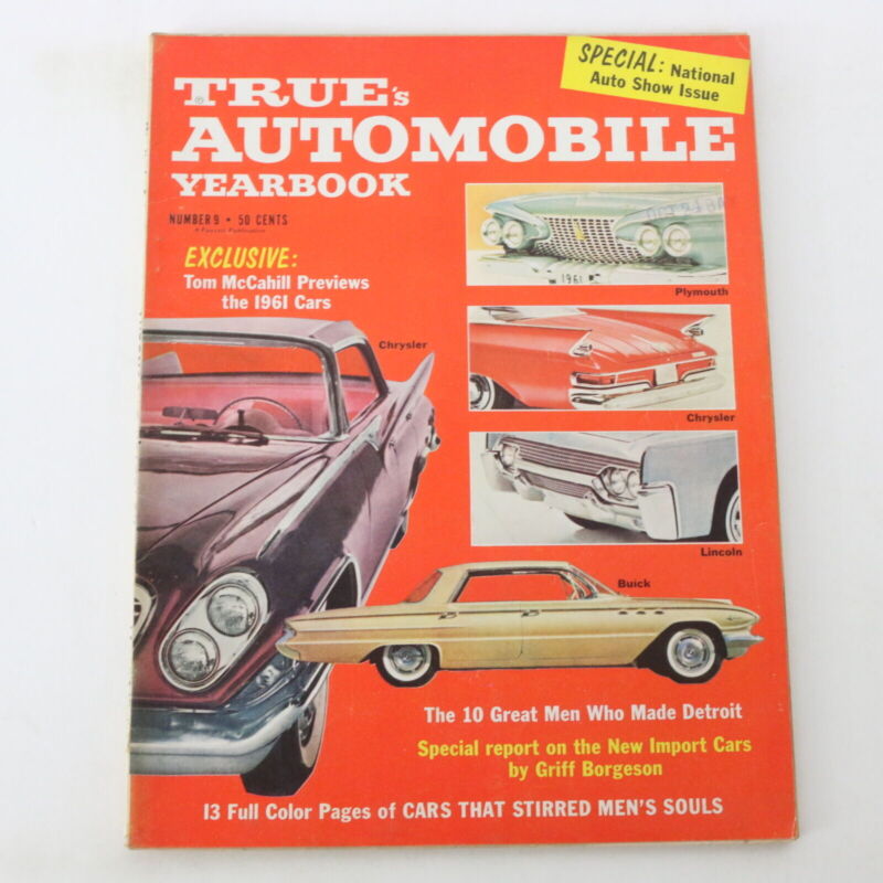 Trues Automobile Yearbook #9 Vintage Car Magazine 50c 1960