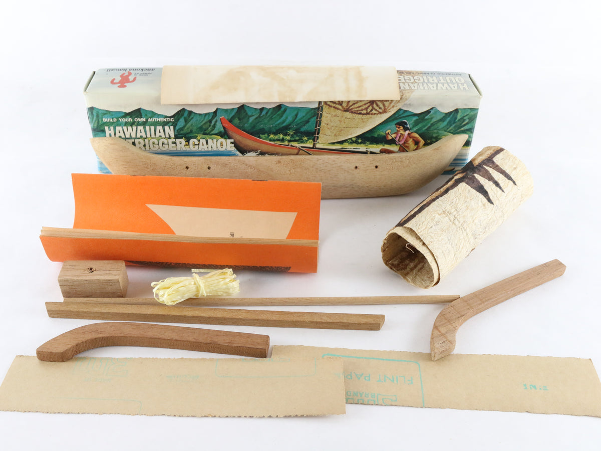 Hawaiian Outrigger Canoe Anekona Hawaii CS-14 Wood Boat Kit