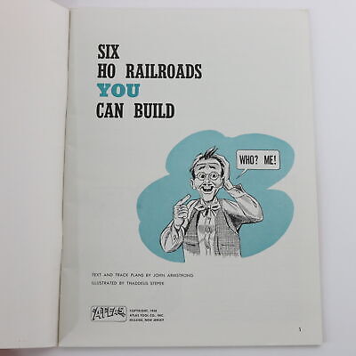 6 Railroads You Can Build Train Book Custom Line Ho John Armstrong Atlas 1958