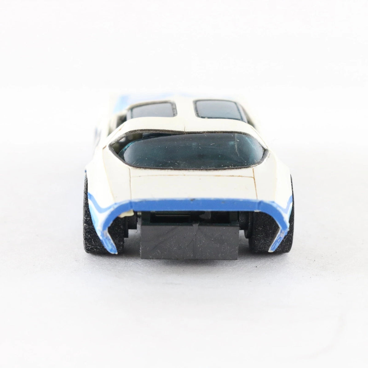 Aurora AFX Pontiac Firebird Blue White #2 Screecher HO Slot Car Slotless