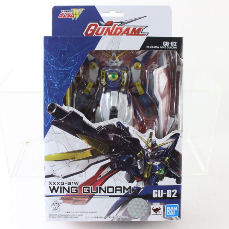 Wing Gundam XXXG-01W Gu-02 Robot Action Figure Bandai Blue Fin