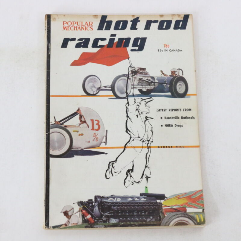 1959 Hot Rod Racing Popular Mechanics George Hill Vintage Car Book 75c