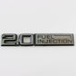  1980-90 Cadillac 2.0 Fuel Injection Black & Silver Badge Emblem 6"