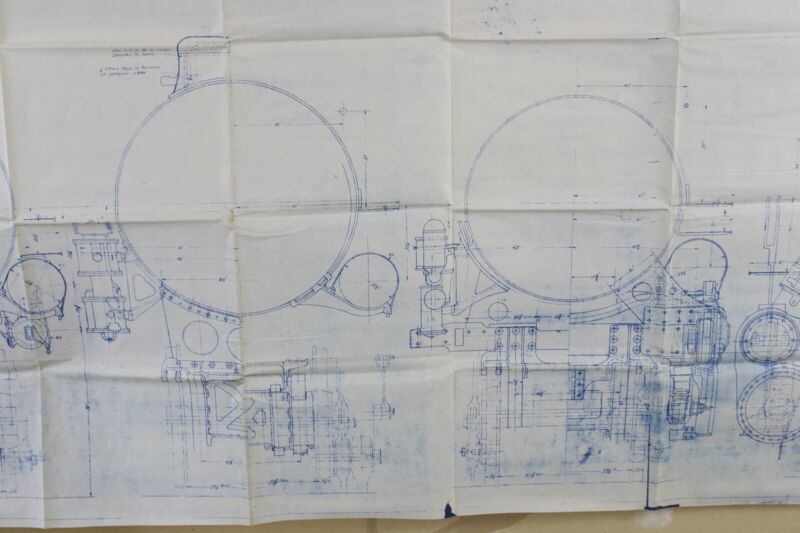 Baldwin Steam Locomotive Works Erecting Nov 19 1934 12269 82.25��� Long Blueprint