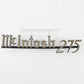 Mcintosh 275 ORIGINAL Vintage Metal Logo Emblem 6.5"