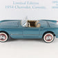 1954 Chevy Corvette Limited Blue Convertible Danbury Mint 1:24 Model #3384