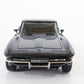 Black Chevrolet Corvette Rat Street Machine Monogram 1:24 Built Model Kit