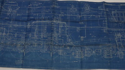 Canadian Pacific 4-6-4 Locomotive Erecting Train Blueprint J-35-l-274 1930 99.5"