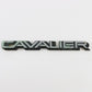 1980s Chevrolet Cavalier Black & Silver Nameplate Emblem Badge 7"