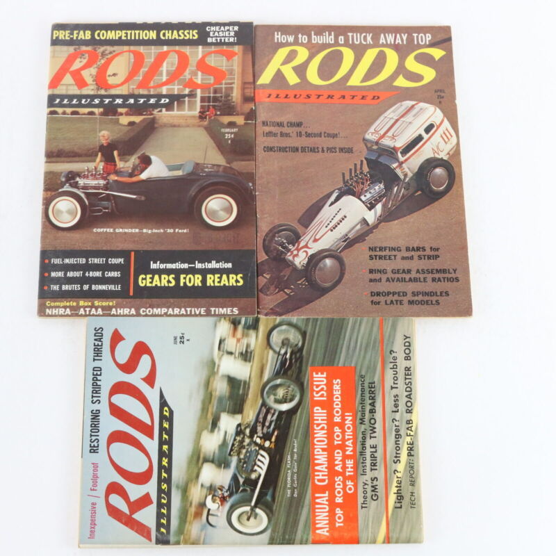 Lot Of 7 Rods Illustrated Feb Apr June Aug Oct Nov Dec 1959 Car Magazines