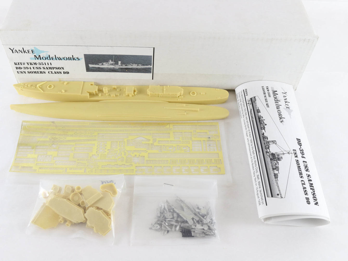 USS Sampson DD-394 Somers Class DD Yankee Model Works 1:350 YKM-35111 Resin Kit