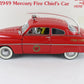 1949 Mercury Fire Chiefs Car Red Danbury Mint 1:24 Diecast Model