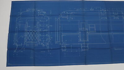 New York Central NYC Safety Appliance Application Dining Car Blueprint 1931 91"