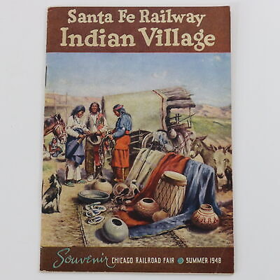 Santa Fe Railway Indian Village Chicago Fair 1948