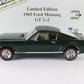 1965 Ford Mustang GT 2+2 Green Danbury Mint 1:24 Diecast Model 357/1965