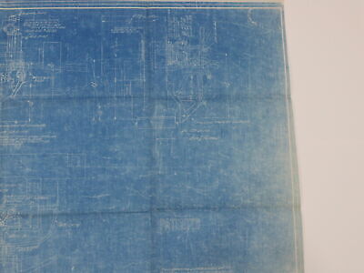 Pullman Car End Valve & Coupler Operating Arrangement Train Blueprint 1931 41.5"