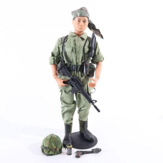 Custom Gi Joe Figure W/ 21st Century USA Vietnam Korea Uniform & Accessories 12"