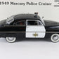 1949 Mercury Police Cruiser Black White Danbury Mint 1:24 Diecast Model Car