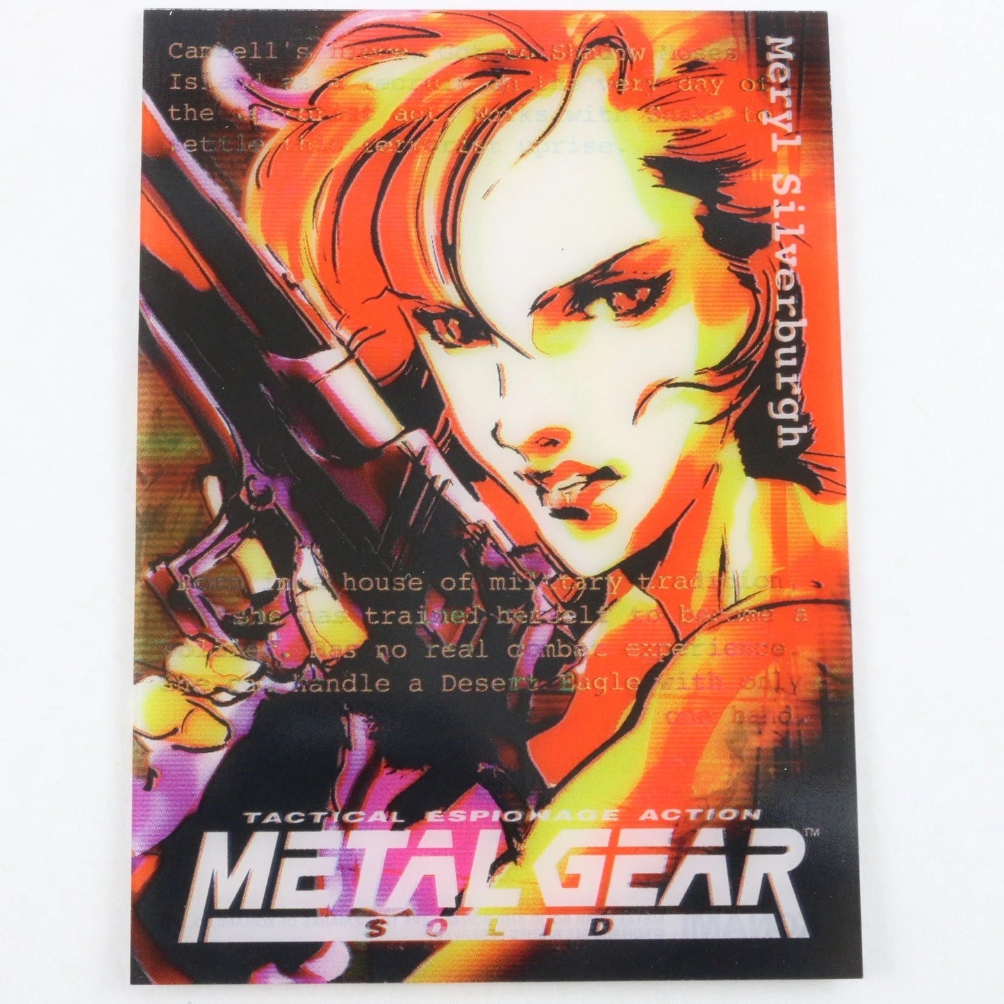 Metal Gear Solid Card 063 Meryl Silverburgh Il-9 Silver Serial 3936 Inverse Foil