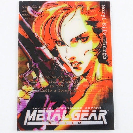 Metal Gear Solid Card 063 Meryl Silverburgh Il-9 Silver Serial 3936 Inverse Foil