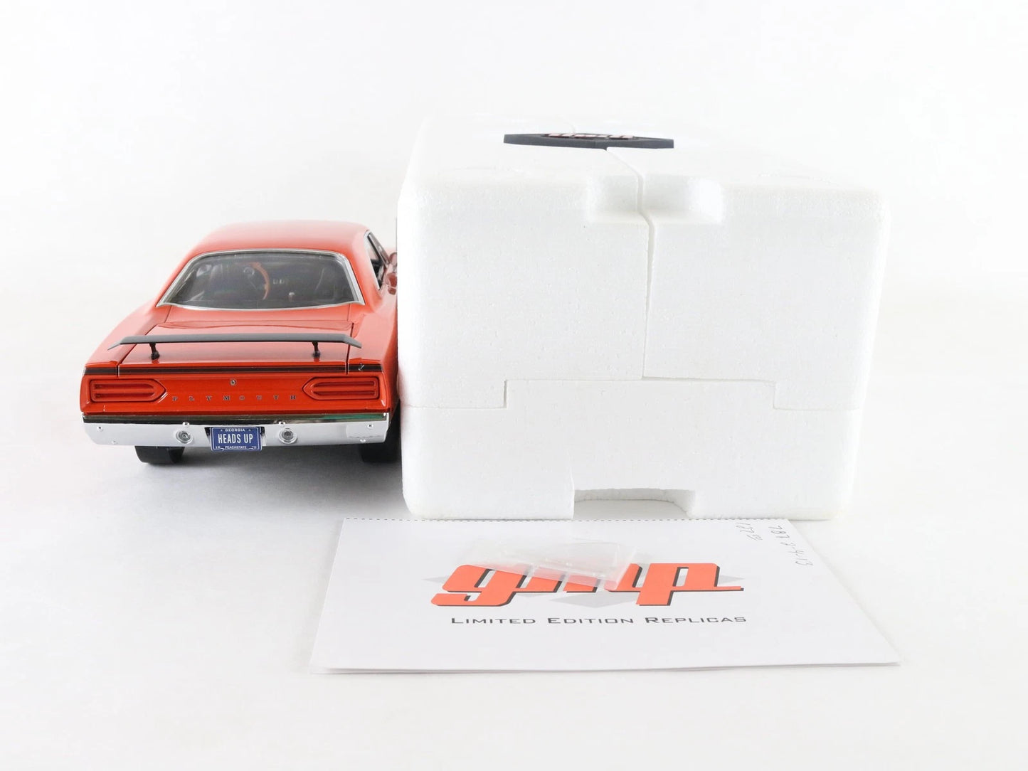 1970 Plymouth Road Runner Heads UP Orange Black GMP 1:18 1 Of 996 G1803125