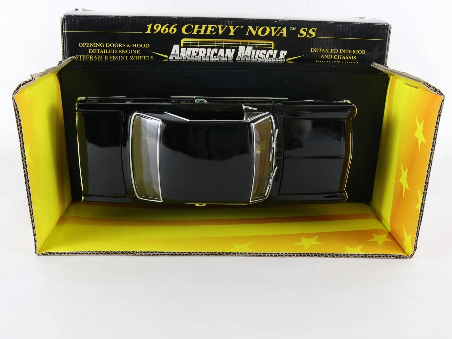1966 Chevy Nova SS Black 10 Years American Muscle ERTL 1:18 1 Of 5000 36678