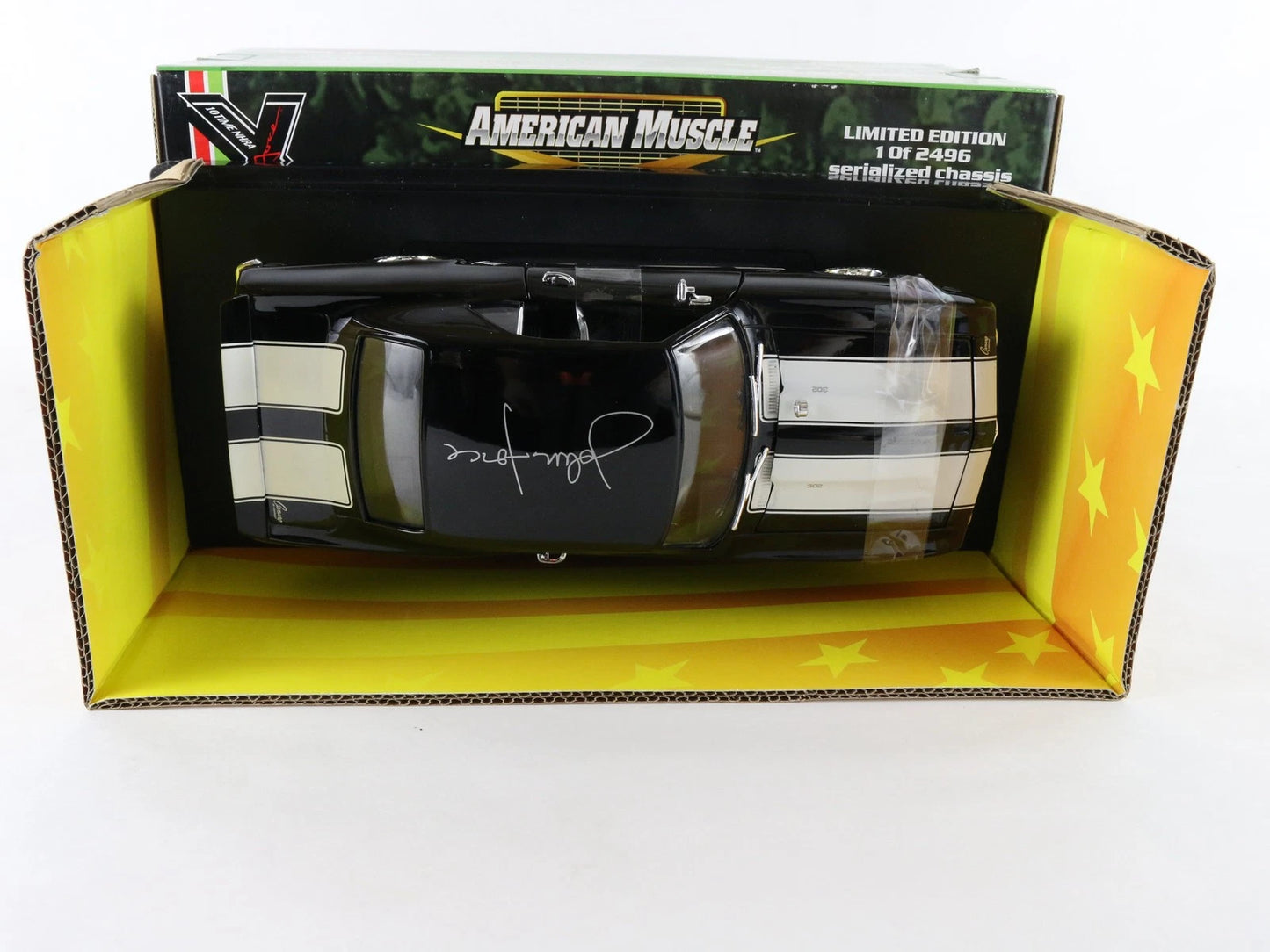 1969 Chevy Camaro SS Black John Force Signed American Muscle ERTL 1:18 1 Of 2496