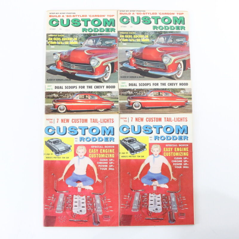 Lot Of 7 Custom Rodder Oct Nov Dec 1959 Vintage Car Magazines