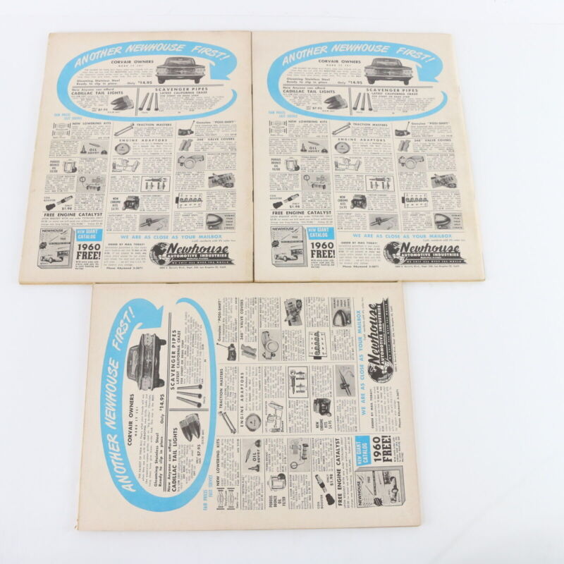 Lot Of 6 Car Craft Roadster 60' Ford January & May 1960 Vintage Car Magazines