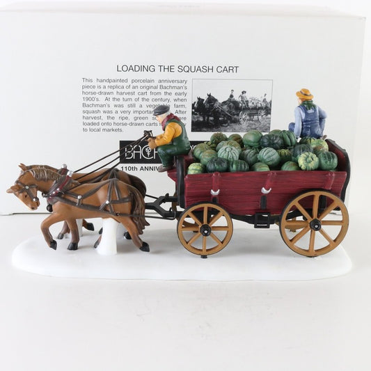 Dept 56 Heritage Village Horse Drawn Squash Cart Porcelain Accessory 753-6
