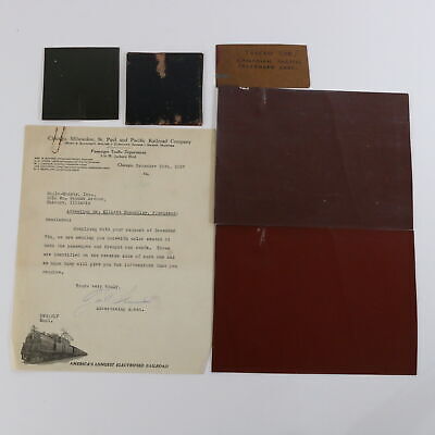 Chicago Milwaukee color swatches passenger & freight 1937